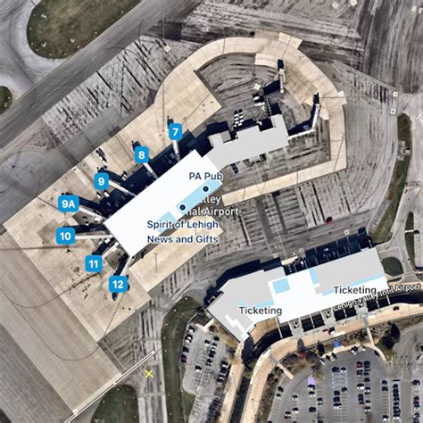 lehigh valley international airport map